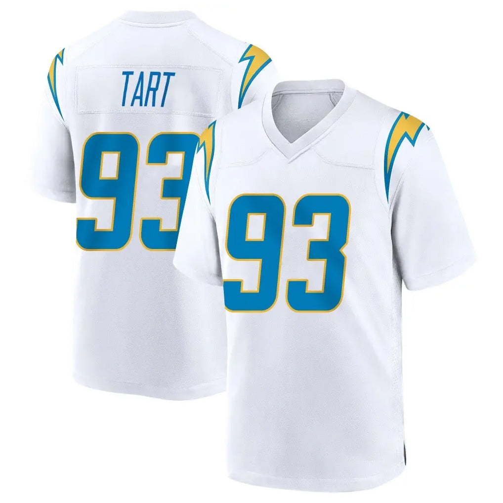 Pkot LA.Chargers #93 Teair Tart Player White Home Game Stitched Jerseys