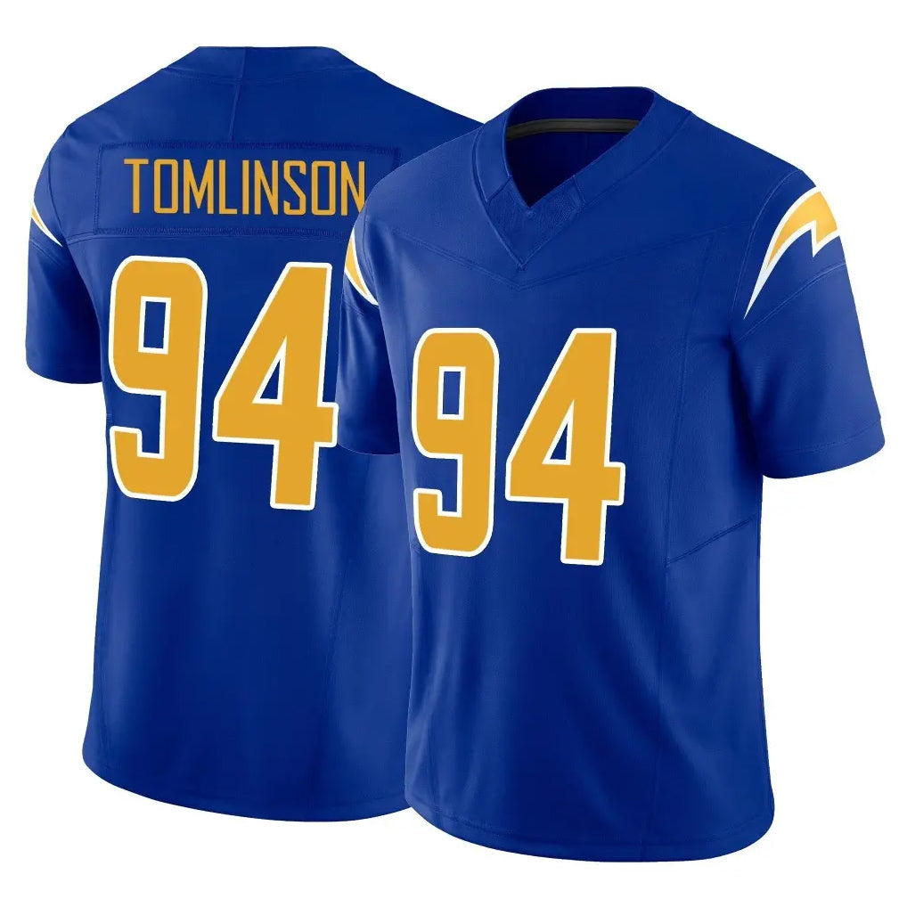 Pkot LA.Chargers #94 Dalvin Tomlinson Player Royal Limited Vapor F.U.S.E. Home Game Stitched Jerseys
