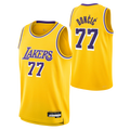 Pkot LA.Lakers #77 Luka Don?i? Gold Swingman Stitched Jerseys - Icon Edition