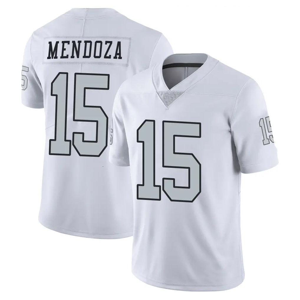 Pkot LV.Raiders #15 Fernando Mendoza Player White Limited Color Rush Home Game Stitched Jerseys