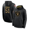 Pkot LV.Raiders #51 Malcolm Koonce Player Black Salute to Service Hoodies Limited Game Stitched Jerseys