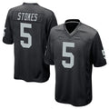 Pkot LV.Raiders #5 Eric Stokes Player Black Home Game Stitched Jerseys