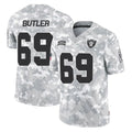 Pkot LV.Raiders #69 Adam Butler Player Arctic Camo Salute To Service Limited Game Stitched Jerseys