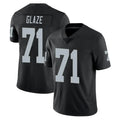 Pkot LV.Raiders #71 DJ Glaze Player Black Limited Vapor Untouchable Home Game Stitched Jerseys