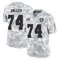 Pkot LV.Raiders #74 Kolton Miller Player Arctic Camo Salute To Service Limited Game Stitched Jerseys