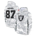 Pkot LV.Raiders #87 Michael Mayer Player Arctic Camo Salute to Service Hoodies Limited Game Stitched Jerseys