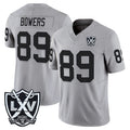 Pkot LV.Raiders #89 Brock Bowers Player Gray 2026 Vapor Limited Home Game Stitched Jerseys