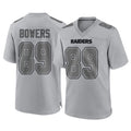 Pkot LV.Raiders #89 Brock Bowers Player Gray Atmosphere Fashion Limited Game Stitched Jerseys