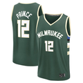 Pkot M.Bucks #12 Taurean Prince  Hunter Green Fast Break Replica Player Jerseys - Icon Edition