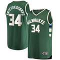 Pkot M.Bucks #34 Giannis Antetokounmpo Hunter Green Big & Tall Fast Break Player Jerseys - Icon Edition