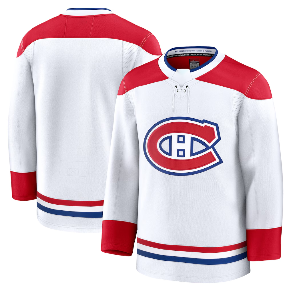 Pkot M.Canadiens White Away Premium Jerseys