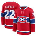 Pkot M.Canadiens #22 Cole Caufield Red Home Premium Jerseys