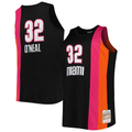 Pkot M.Heat #32 Shaquille O'Neal Mitchell & Ness Black Big & Tall Hardwood Classics 200506 Swingman Jerseys