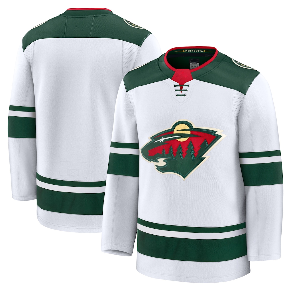 Pkot M.Wild White Away Premium Jerseys