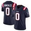 Pkot NE.Patriots #0 Christian Gonzalez Player Navy Limited Vapor F.U.S.E. Home Game Stitched Jerseys