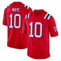 Pkot NE.Patriots #10 Drake Maye Player Red Home Game Stitched Jerseys