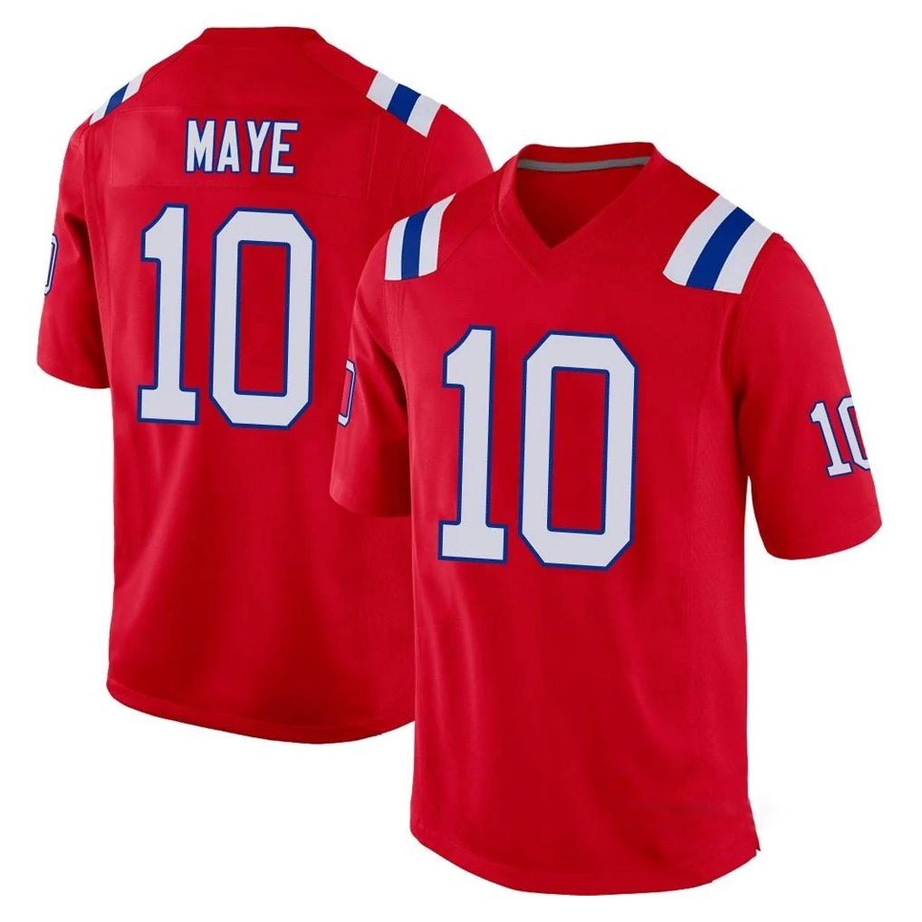 Pkot NE.Patriots #10 Drake Maye Player Red Home Game Stitched Jerseys