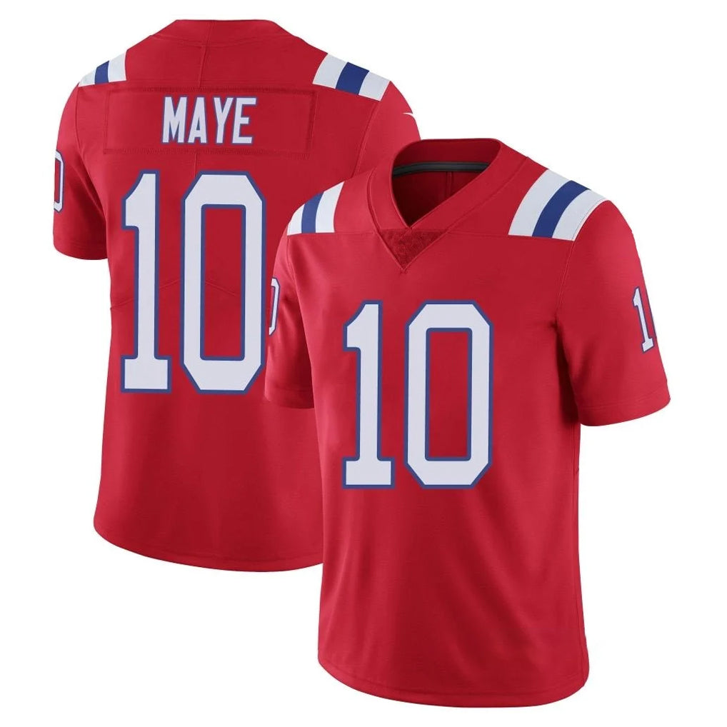 Pkot NE.Patriots #10 Drake Maye Player Red Vapor Untouchable Home Game Stitched Jerseys