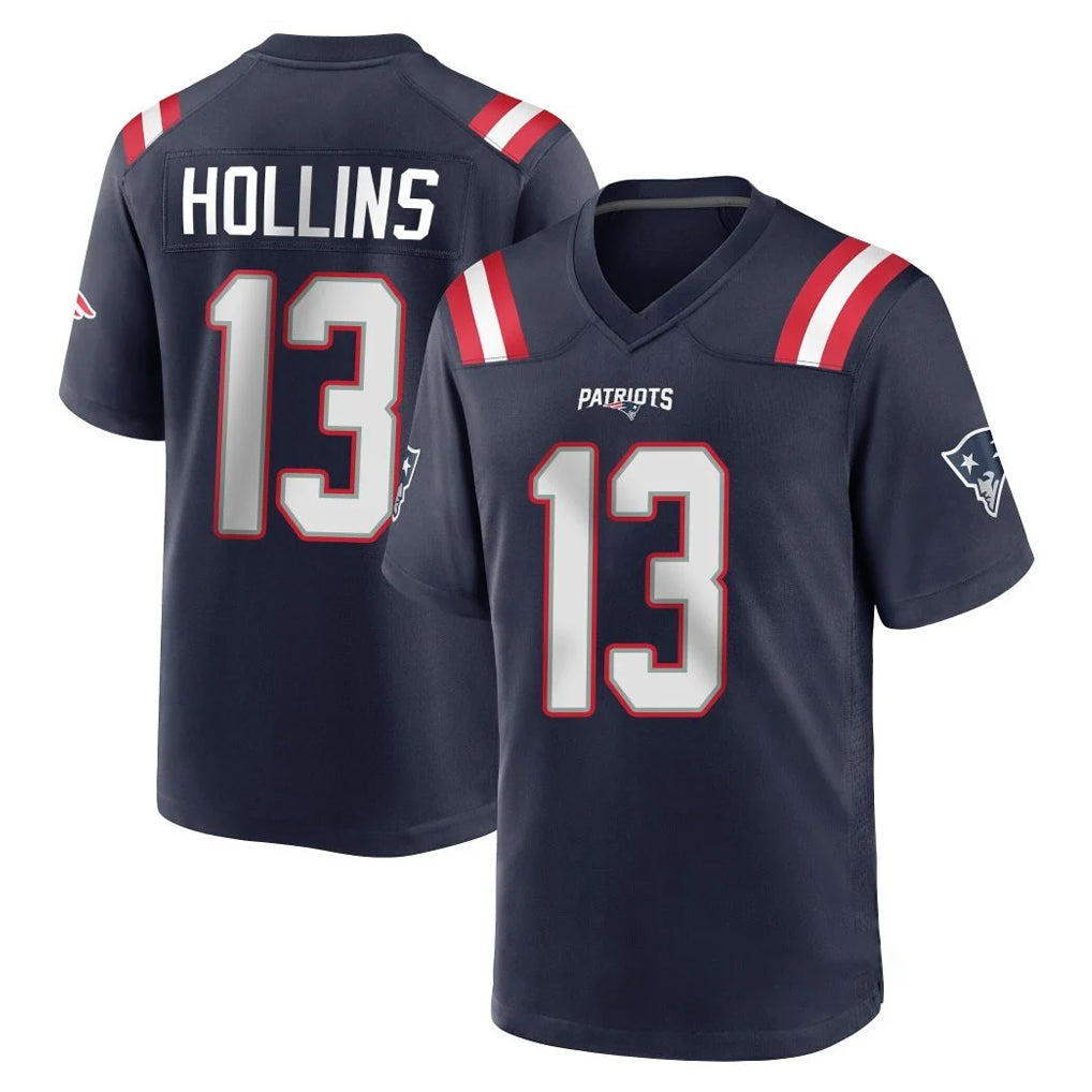 Pkot NE.Patriots #13 Mack Hollins Player Navy Limited Vapor F.U.S.E. Home Game Stitched Jerseys
