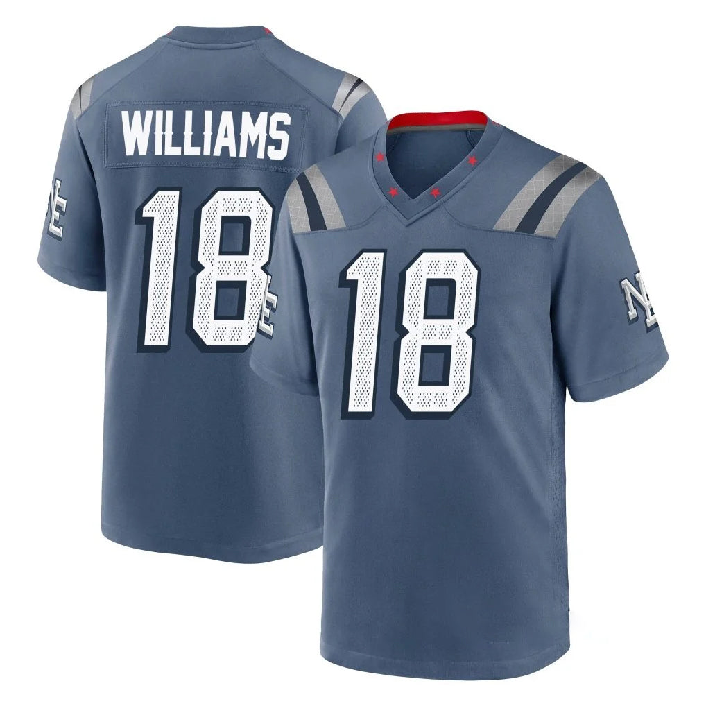 Pkot NE.Patriots #18 Kyle Williams Player Blue Rivalries Collection Home Game Stitched Jerseys