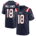 Pkot NE.Patriots #18 Kyle Williams Player Navy Home Game Stitched Jerseys