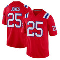 Pkot NE.Patriots #25 Marcus Jones Player Red Home Game Stitched Jerseys