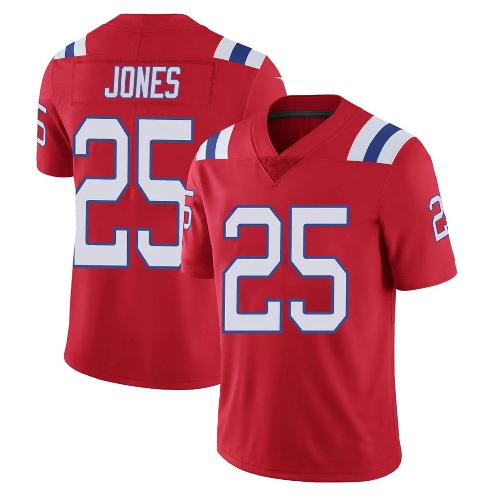 Pkot NE.Patriots #25 Marcus Jones Player Red Vapor Untouchable Home Game Stitched Jerseys