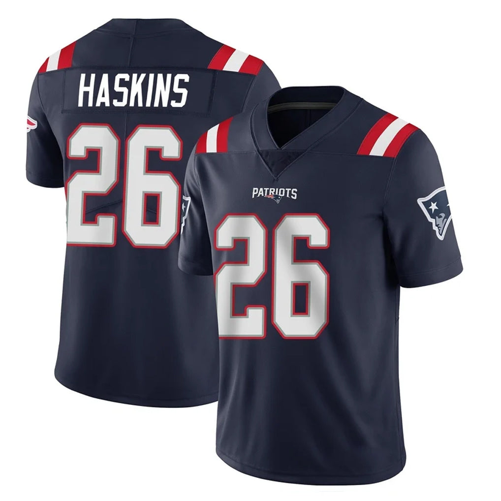 Pkot NE.Patriots #26 Hassan Haskins Player Navy Vapor Untouchable Home Game Stitched Jerseys