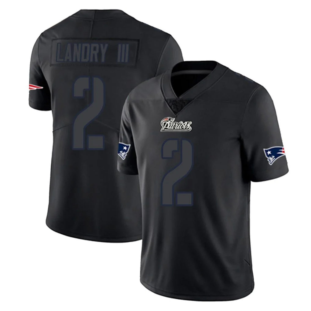 Pkot NE.Patriots #2 Harold Landry III Player Black Impact LImited Home Game Stitched Jerseys