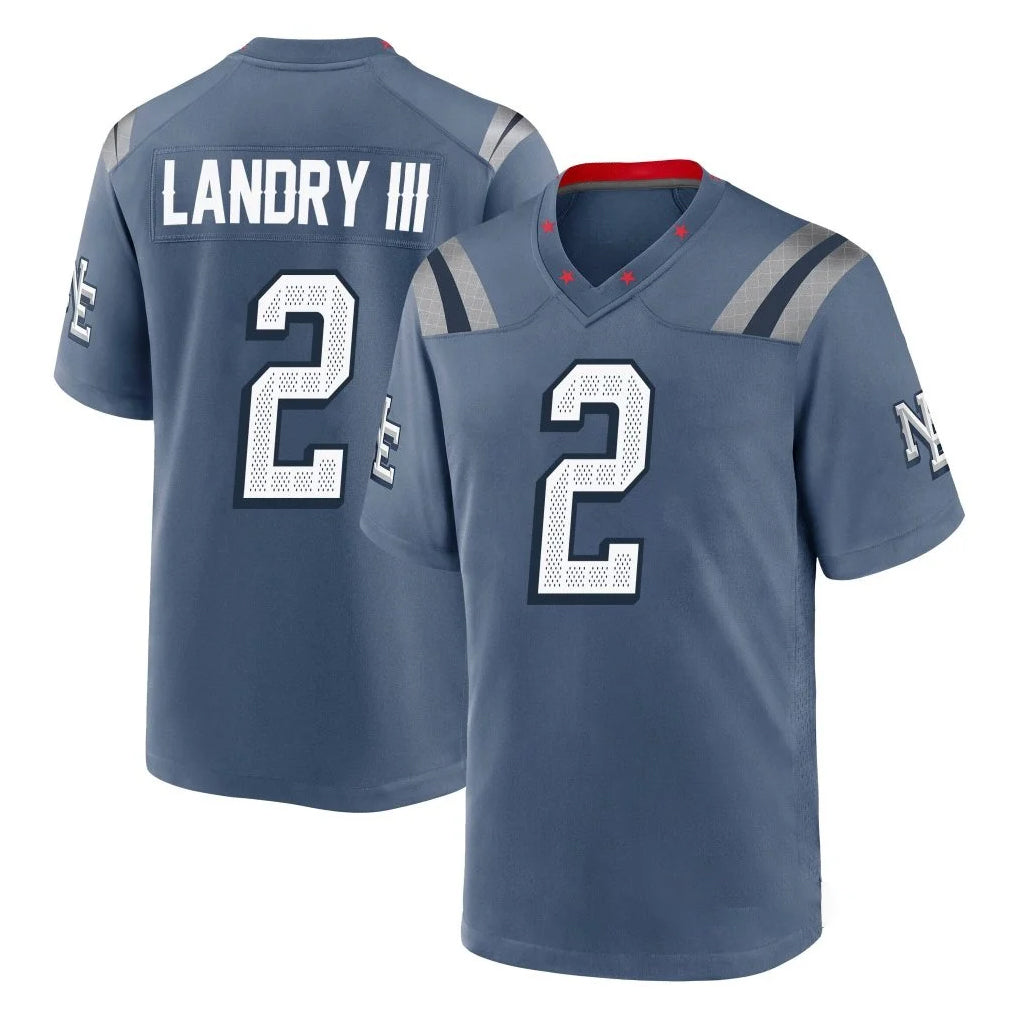 Pkot NE.Patriots #2 Harold Landry III Player Blue Rivalries Collection Home Game Stitched Jerseys