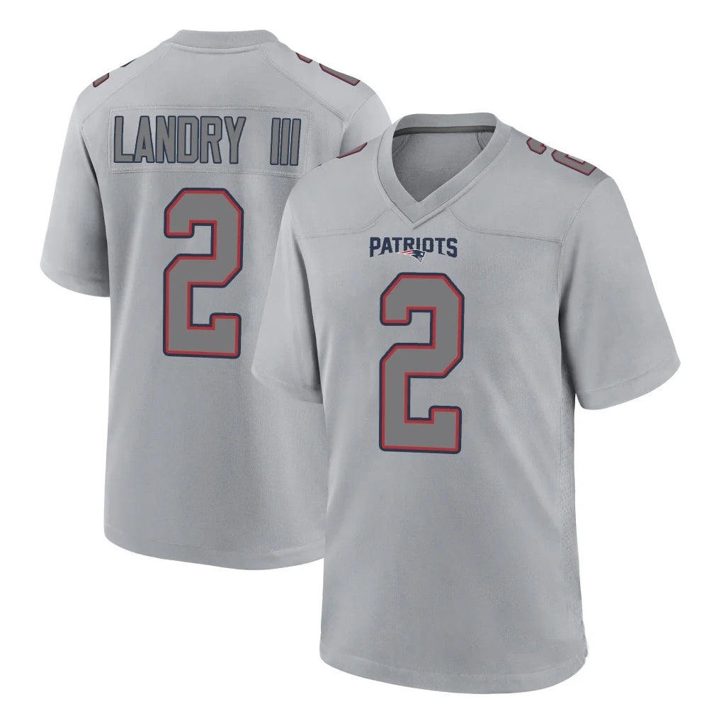 Pkot NE.Patriots #2 Harold Landry III Player Gray Fashion Limited Home Game Stitched Jerseys
