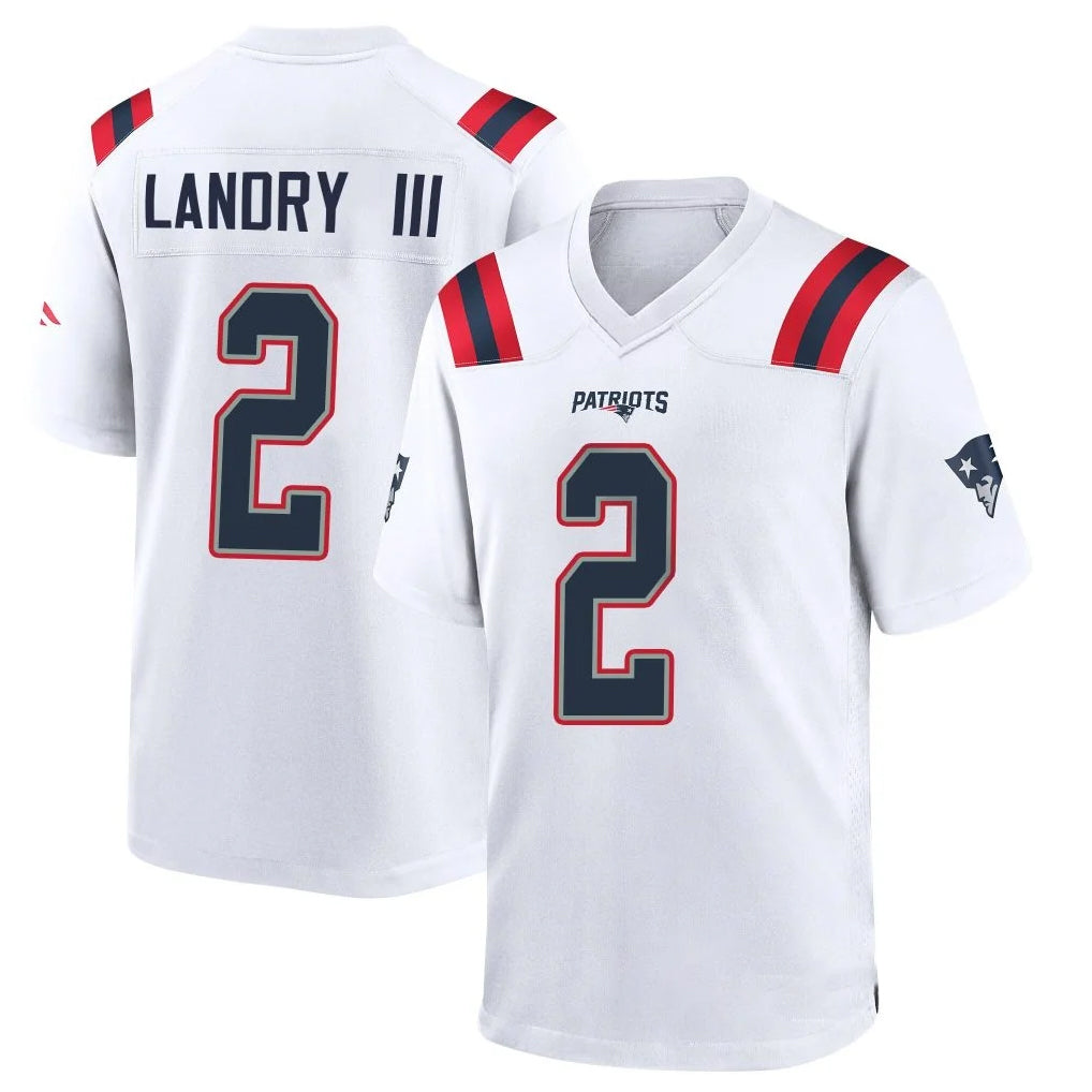 Pkot NE.Patriots #2 Harold Landry III Player White Home Game Stitched Jerseys