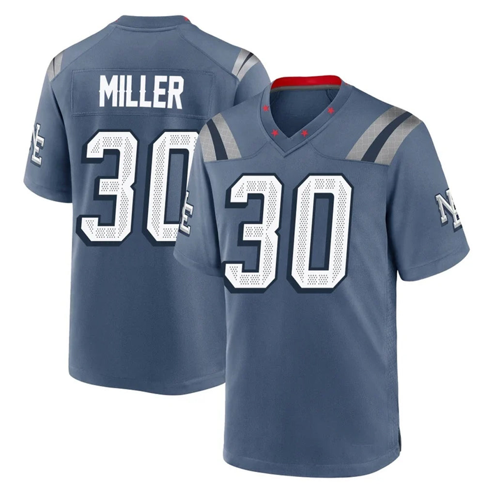 Pkot NE.Patriots #30 Jam Miller Player Blue Rivalries Collection Home Game Stitched Jerseys