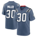 Pkot NE.Patriots #30 Jam Miller Player Blue Rivalries Collection Home Game Stitched Jerseys