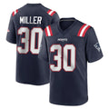 Pkot NE.Patriots #30 Jam Miller Player Navy Home Game Stitched Jerseys