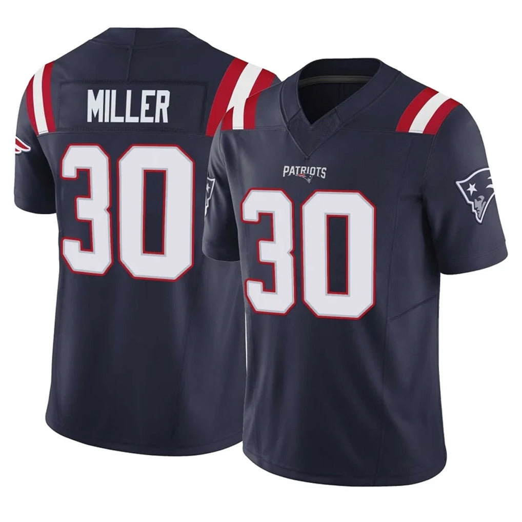 Pkot NE.Patriots #30 Jam Miller Player Navy Limited Vapor F.U.S.E. Home Game Stitched Jerseys