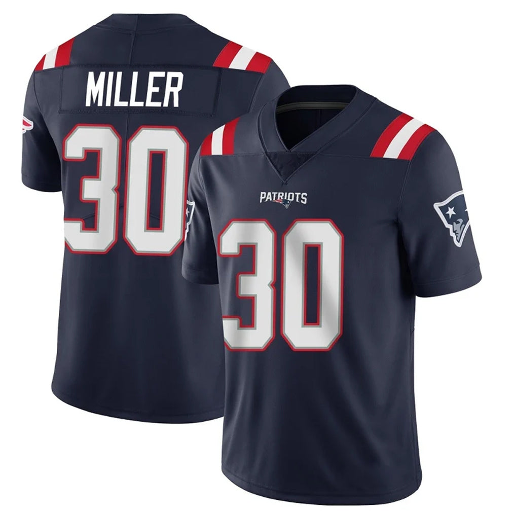 Pkot NE.Patriots #30 Jam Miller Player Navy Vapor Untouchable Home Game Stitched Jerseys