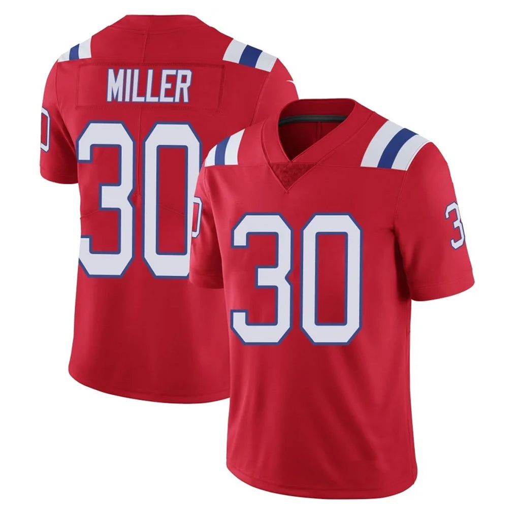 Pkot NE.Patriots #30 Jam Miller Player Red Vapor Untouchable Home Game Stitched Jerseys