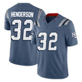 Pkot NE.Patriots #32 TreVeyon Henderson Player Blue Limited Rivalries Collection Home Game Stitched Jerseys