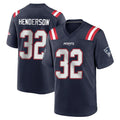 Pkot NE.Patriots #32 TreVeyon Henderson Player Navy Home Game Stitched Jerseys