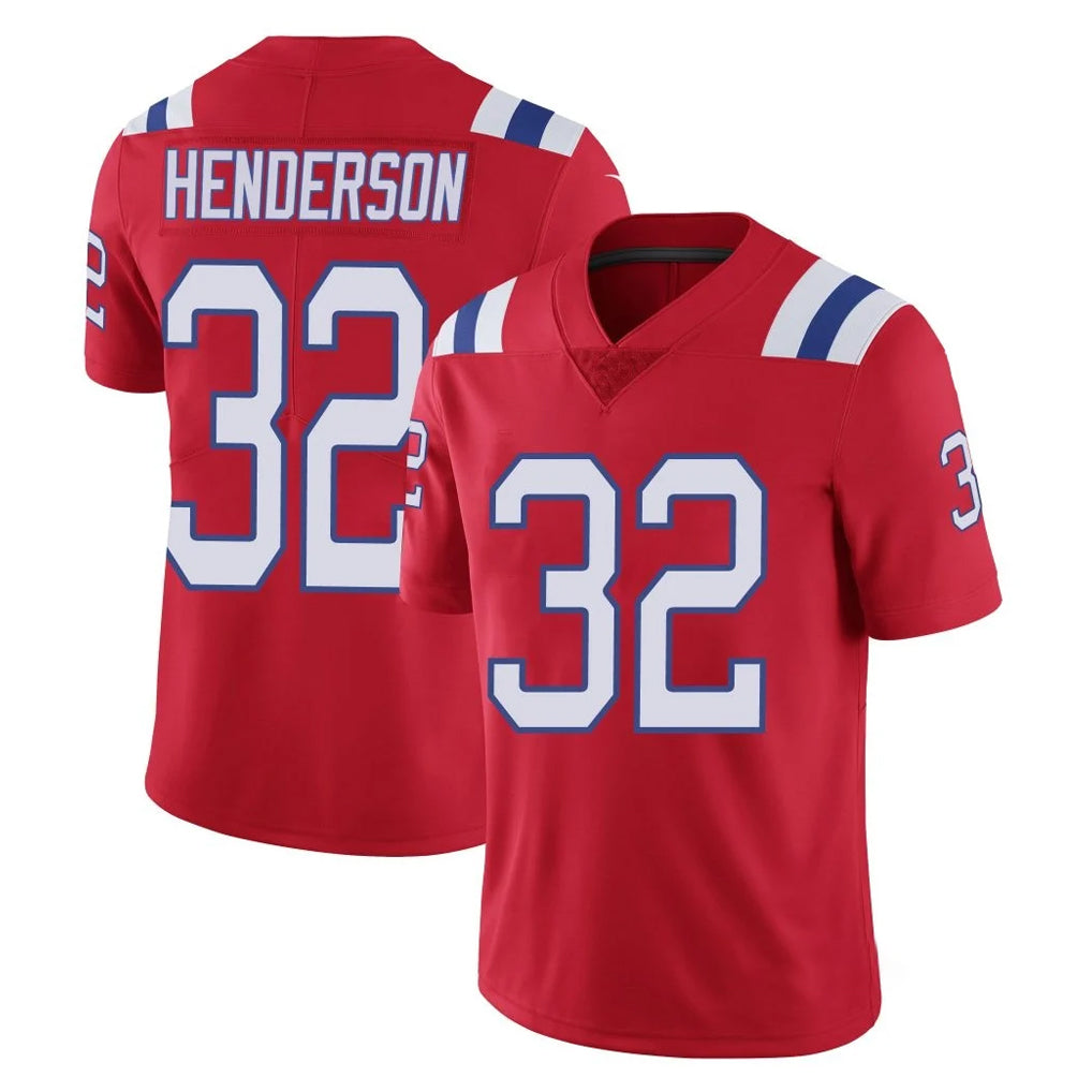 Pkot NE.Patriots #32 TreVeyon Henderson Player Red Vapor Untouchable Home Game Stitched Jerseys