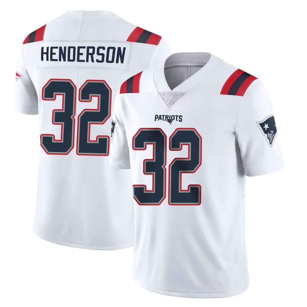 Pkot NE.Patriots #32 TreVeyon Henderson Player White Vapor Untouchable Home Game Stitched Jerseys