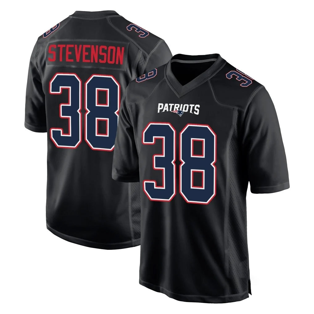 Pkot NE.Patriots #38 Rhamondre Stevenson Player Carbon Fashion Limited Home Game Stitched Jerseys