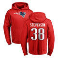 Pkot NE.Patriots #38 Rhamondre Stevenson Player Red LOGO Pullover Hoodies Home Game Stitched Jerseys