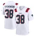 Pkot NE.Patriots #38 Rhamondre Stevenson Player White Home Game Stitched Jerseys