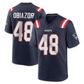 Pkot NE.Patriots #48 Namdi Obiazor Player Navy Home Game Stitched Jerseys