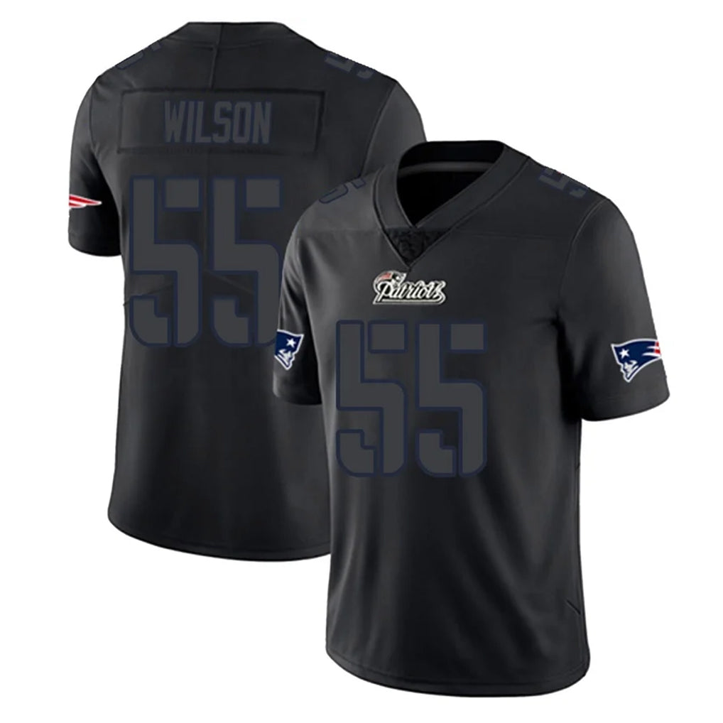 Pkot NE.Patriots #55 Jared Wilson Player Black Impact LImited Home Game Stitched Jerseys