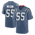Pkot NE.Patriots #55 Jared Wilson Player Blue Rivalries Collection Home Game Stitched Jerseys