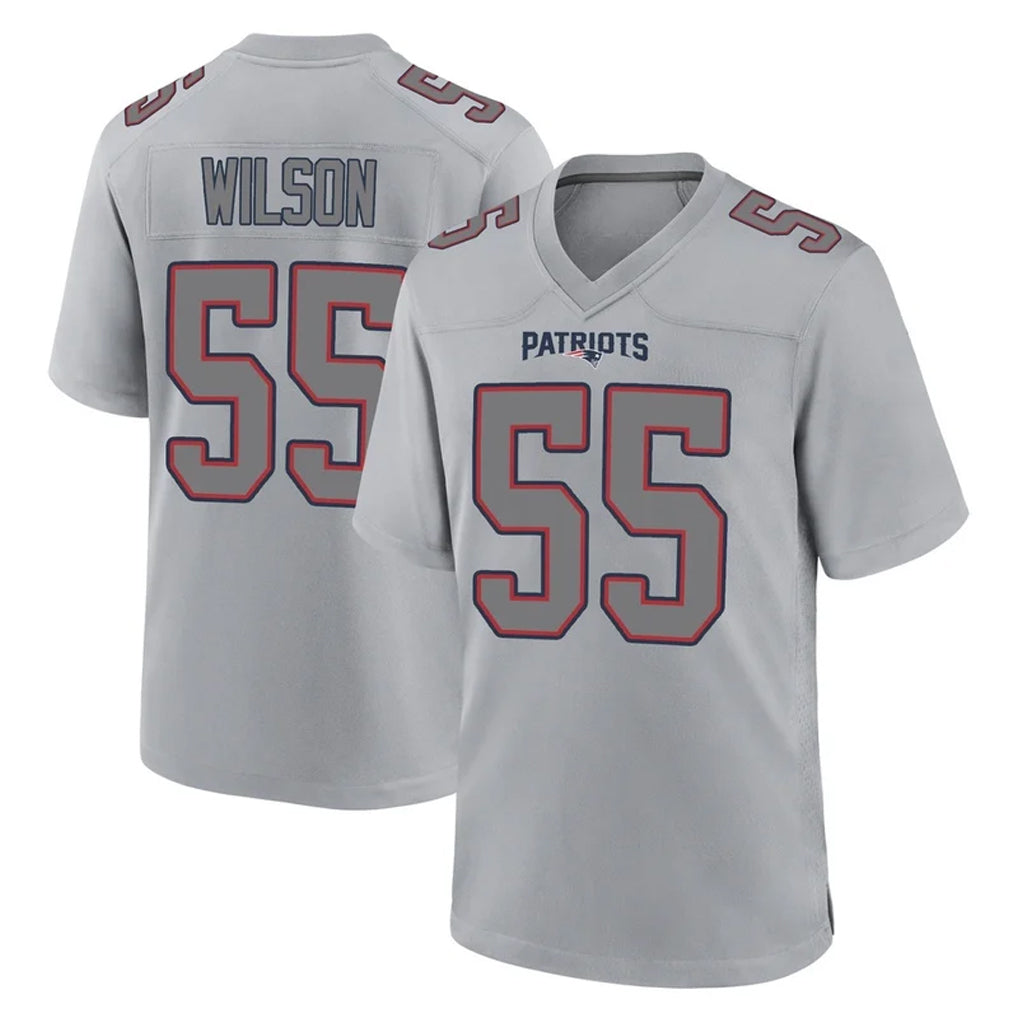 Pkot NE.Patriots #55 Jared Wilson Player Gray Fashion Limited Home Game Stitched Jerseys