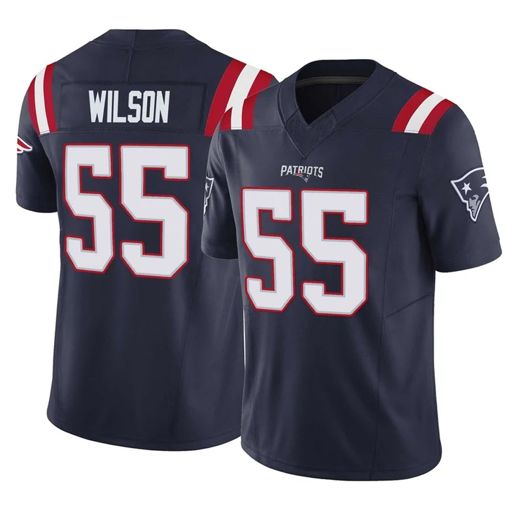 Pkot NE.Patriots #55 Jared Wilson Player Navy Limited Vapor F.U.S.E. Home Game Stitched Jerseys